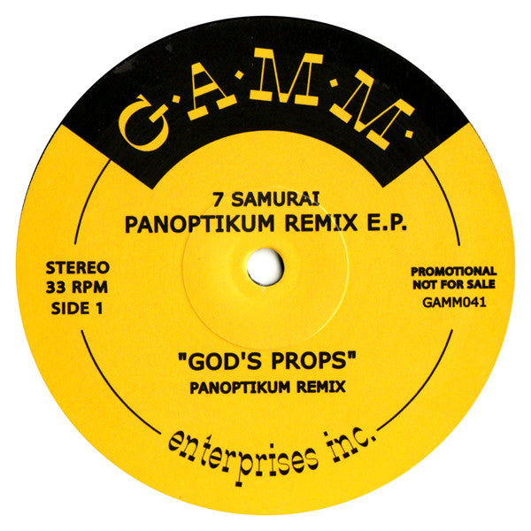 7 Samurai : Panoptikum Remix E.P. (12", Promo)