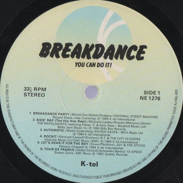 Various / Alex And The City Crew : Breakdance (LP, Album, Pos)