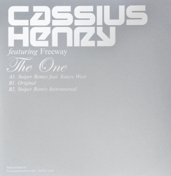 Cassius Henry : The One (12", Promo, 2/4)