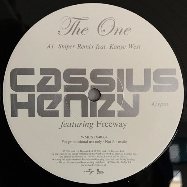 Cassius Henry : The One (12", Promo, 2/4)