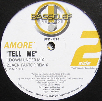 Amore : Tell Me (12")