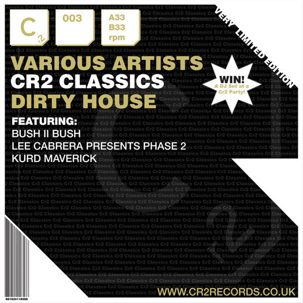 Various : CR2 Classics - Dirty House (12", Ltd)