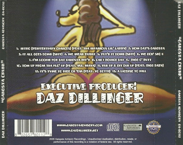 Daz Dillinger : Gangsta Crunk (CD, Album)