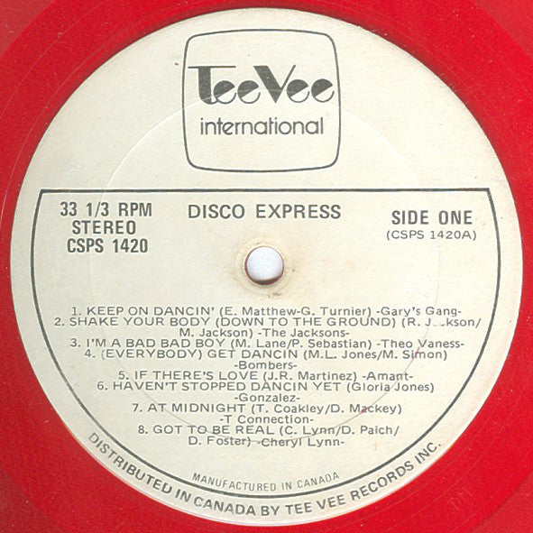 Various : Red Hot Disco Express (LP, Comp, Red)