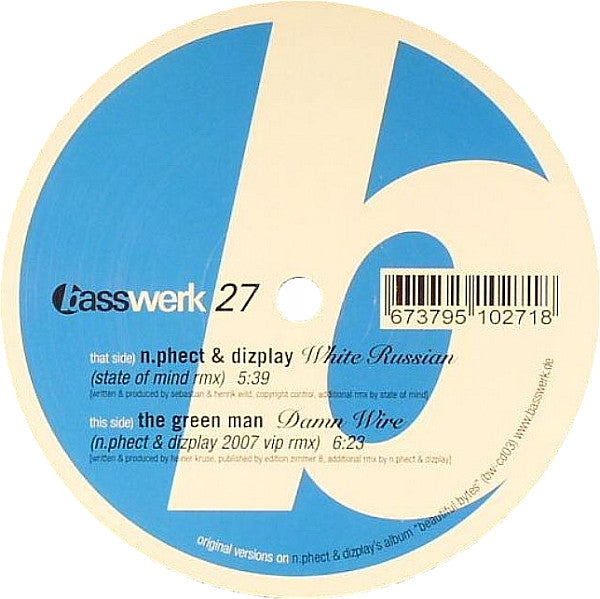 N.Phect & Diz:Play / The Green Man : Beautiful Bytes (Remixes) (12")