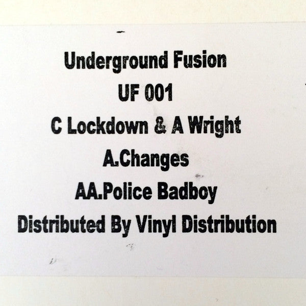 Underground Fusion : Changes / Police (Bad Boy) (12", Unofficial, W/Lbl)