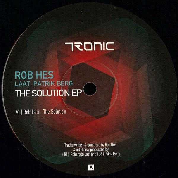 Rob Hes (2), Laat, Patrik Berg : The Solution EP (12", EP)