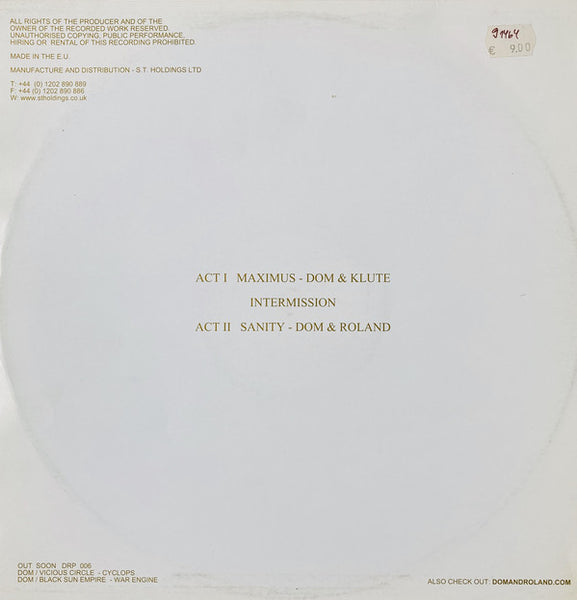 Dominic Angus Et Klute : Maximus (12")