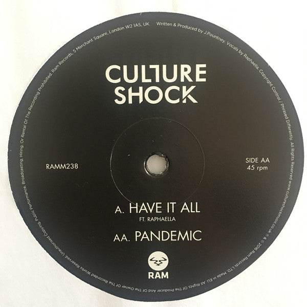 Culture Shock (2) : Have It All / Pandemic (12", Single)