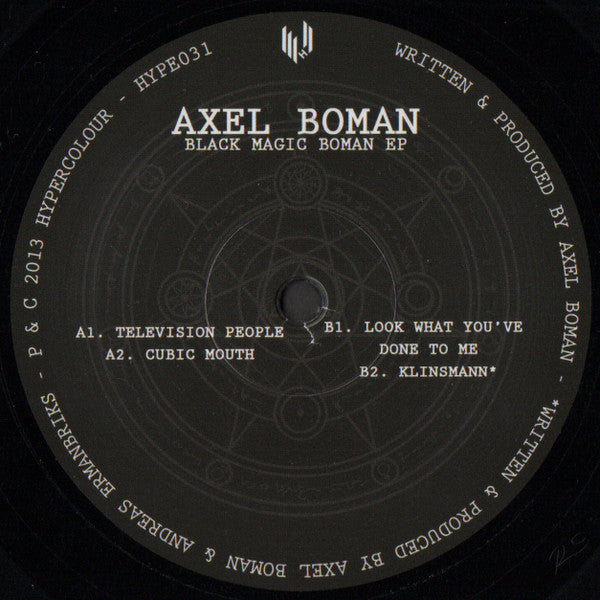 Axel Boman : Black Magic Boman EP (12", EP, RP)