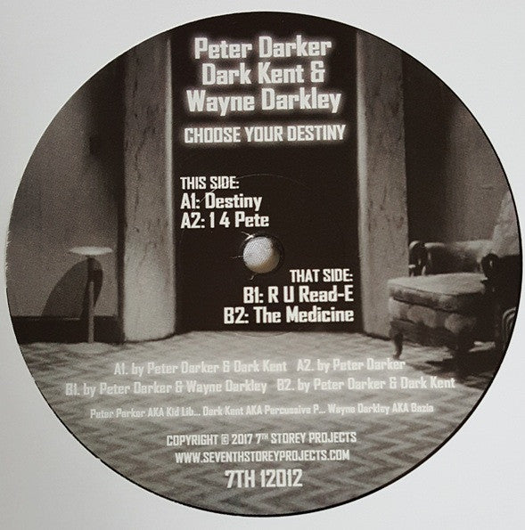 Peter Darker, Dark Kent (2) & Wayne Darkley : Choose Your Destiny (12", EP)