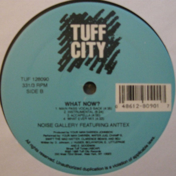 Noise Gallery & Anttex : Can't Keep Doin' That / What Now (12")