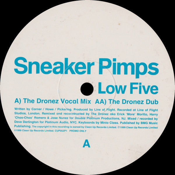 Sneaker Pimps : Low Five (12", Promo, Par)