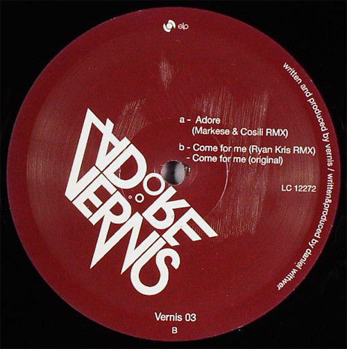 Vernis : Come For Me EP (12", EP)