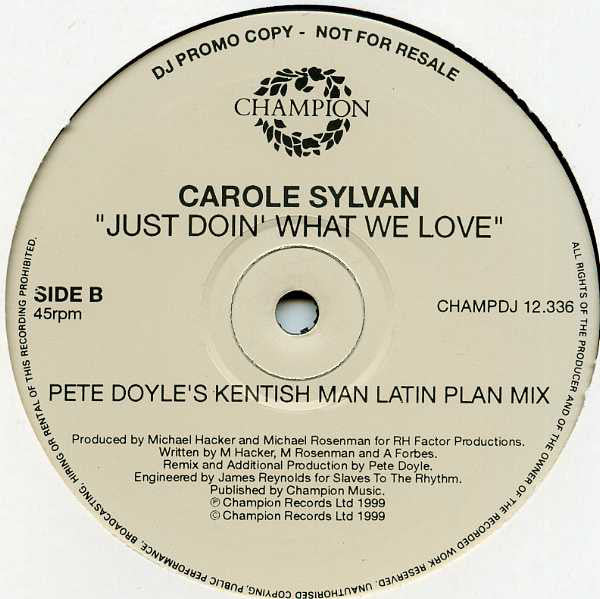 Carole Sylvan : Just Doin' What We Love (2x12", Promo)