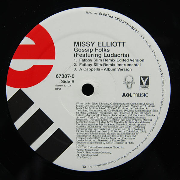 Missy Elliott Featuring Jay-Z : Back In The Day (12")