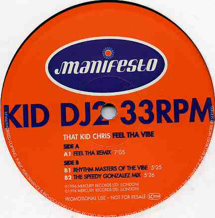 That Kid Chris : Feel Tha Vibe (12", Promo)