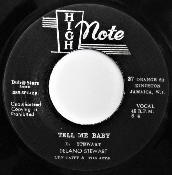 Winson Delano Stewart, Lynn Taitt & The Jets : Tell Me Baby / That's Life (7", Single)