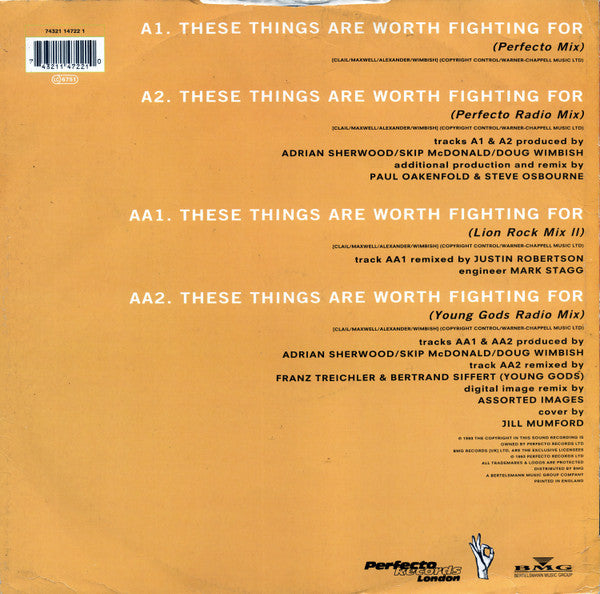 Gary Clail On-U Sound System* : These Things Are Worth Fighting For (12", Single)