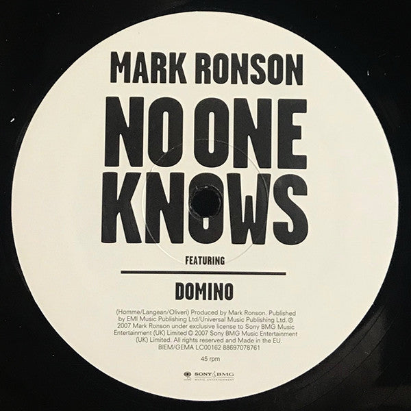 Mark Ronson : Stop Me (10", Ltd)