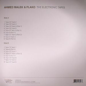 Ahmed Malek و Flako = Ahmed Malek & Flako : التسجيلات الإلكترونية = The Electronic Tapes  (LP, Album, Comp)