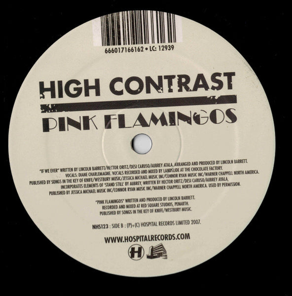 High Contrast : If We Ever b/w Pink Flamingos (12")