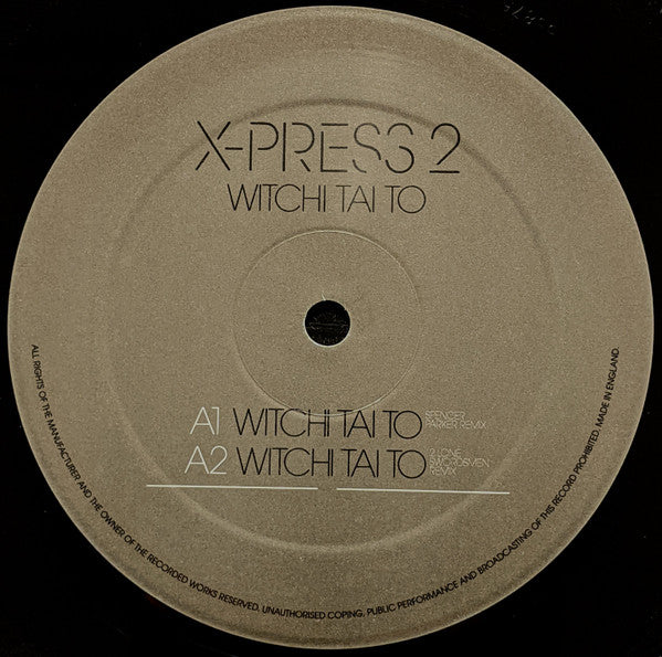 X-Press 2 : Witchi Tai To (12")