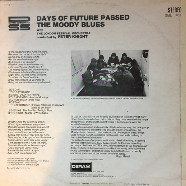 The Moody Blues, The London Festival Orchestra : Days Of Future Passed (LP, Album)