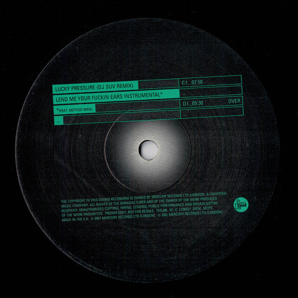 Roni Size / Reprazent : Lucky Pressure (2x12", Promo)