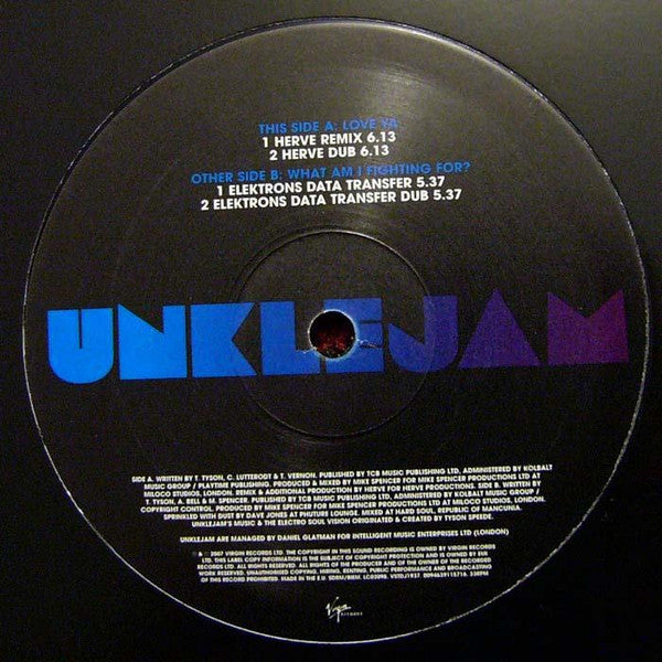 UnkleJam : Love Ya / What Am I Fighting For? (Herve & Elektrons Remixes) (12", Promo)