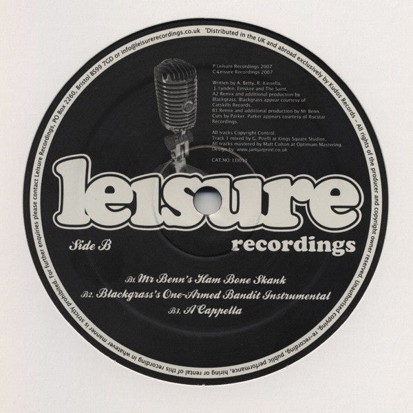 The Leisure Allstars Featuring The Good People : A Lot To Say (12")