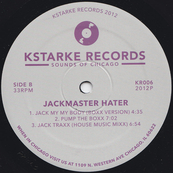 Jackmaster Hater : Lost Traxx (12")