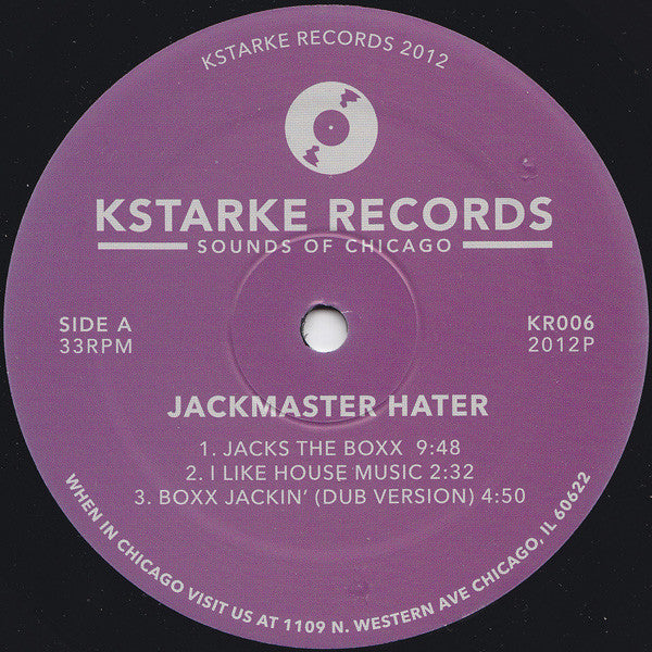 Jackmaster Hater : Lost Traxx (12")