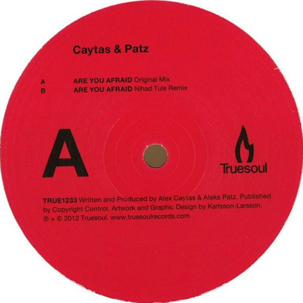 Alex Caytas & Aleks Patz : Are You Afraid (12")