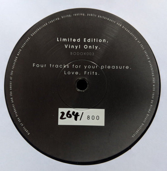 Frits Wentink : BODOX003 (12", Ltd, Num)