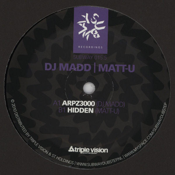 DJ Madd / Matt U : ARPZ3000 / Hidden (12")